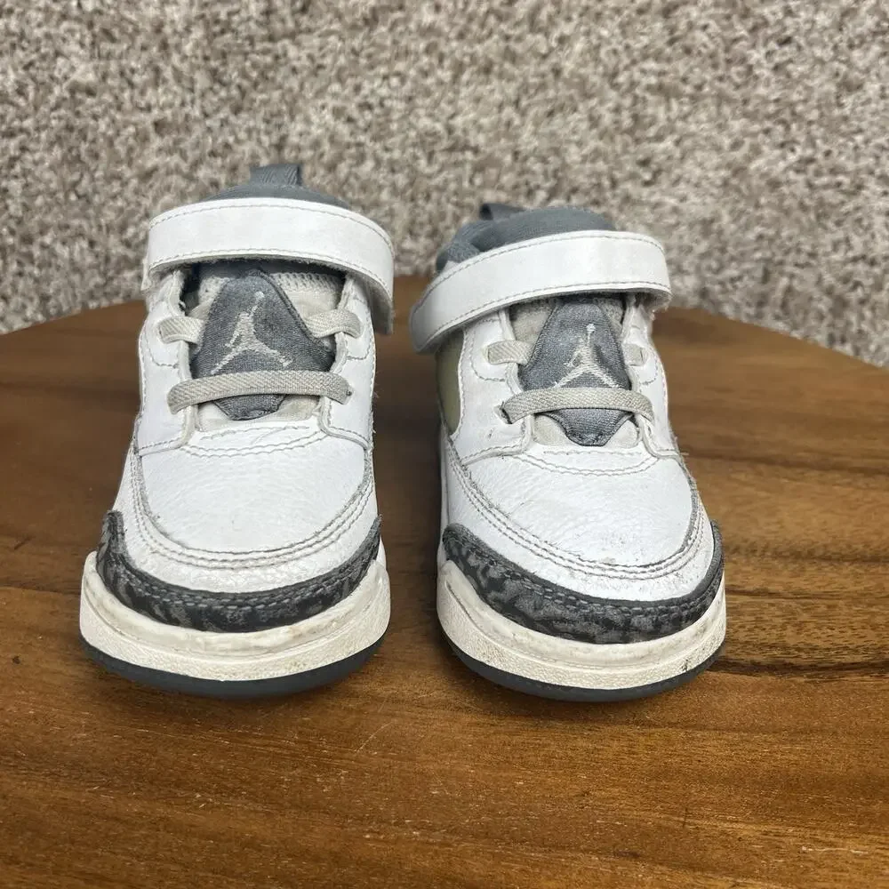 Jordan Spizike Low Toddler Size 7C Sneakers White Wolf Grey FQ3952-102